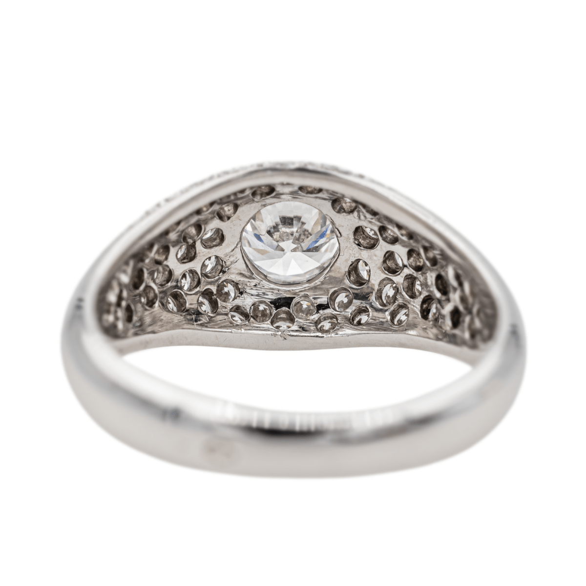 Bague Bandeau en or blanc et diamants - Castafiore