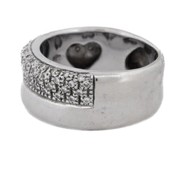 Bague Bandeau en or blanc et diamants - Castafiore