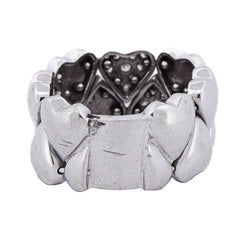 Bague Bandeau en or blanc et diamants - Castafiore