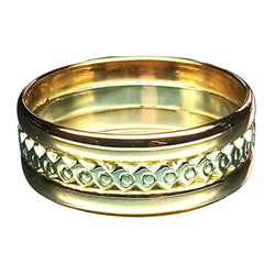 Bague Bandeau en or blanc et or rose - Castafiore