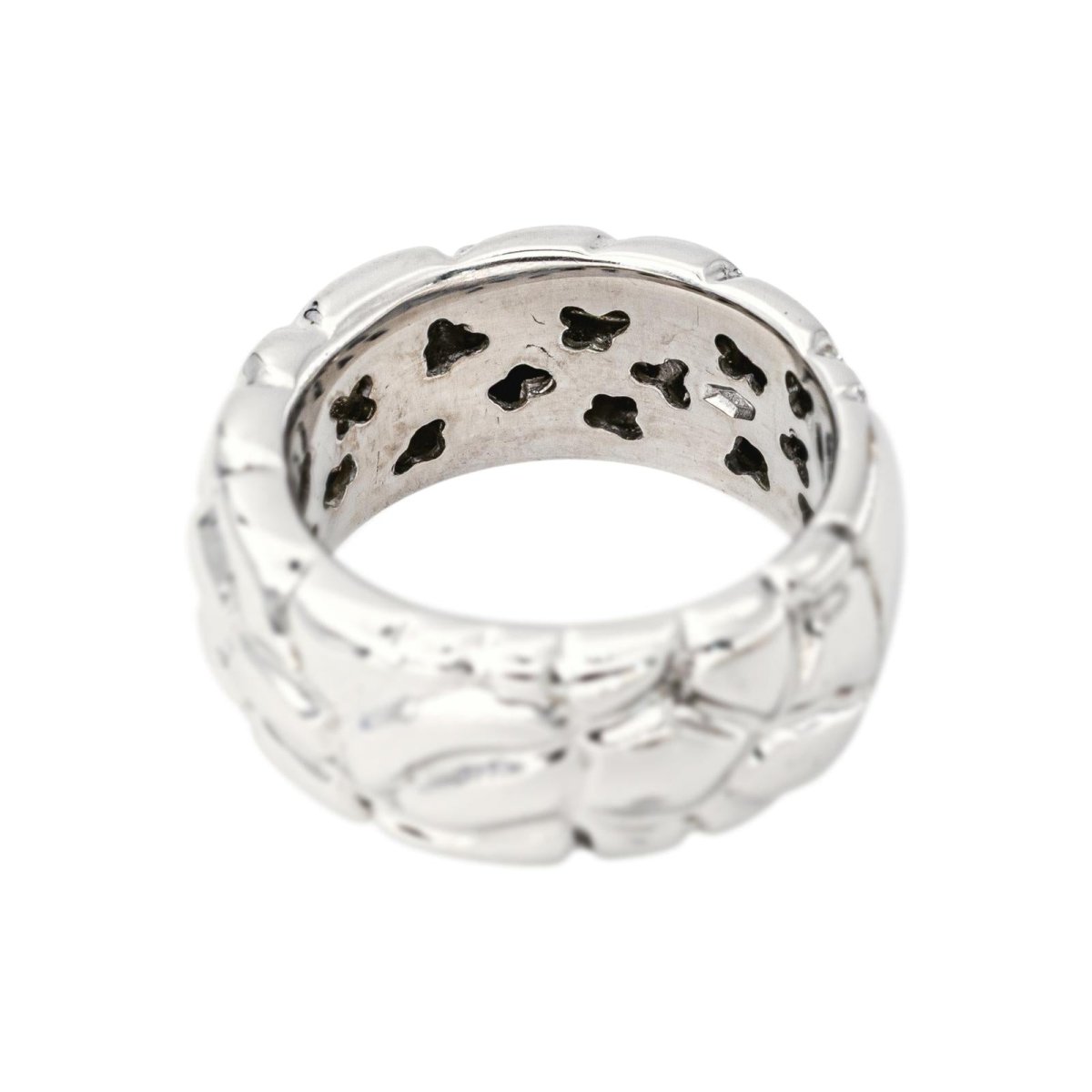 Bague Bandeau en or blanc et rubis - Castafiore