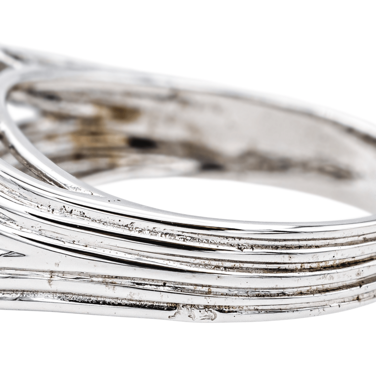 Bague Bandeau en or blanc, platine et diamants - Castafiore