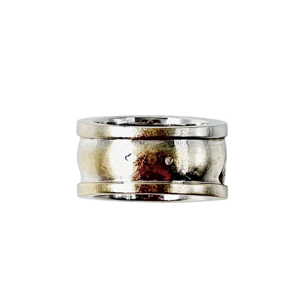 Bague Bandeau en or blanc, saphirs et diamants - Castafiore