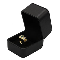 Bague Bandeau en or, émeraude et diamants - Castafiore