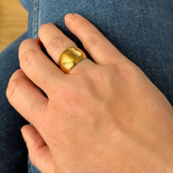 Bague Bandeau en or jaune - Castafiore