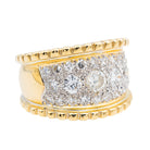 Bague Bandeau en or jaune et diamant - Castafiore