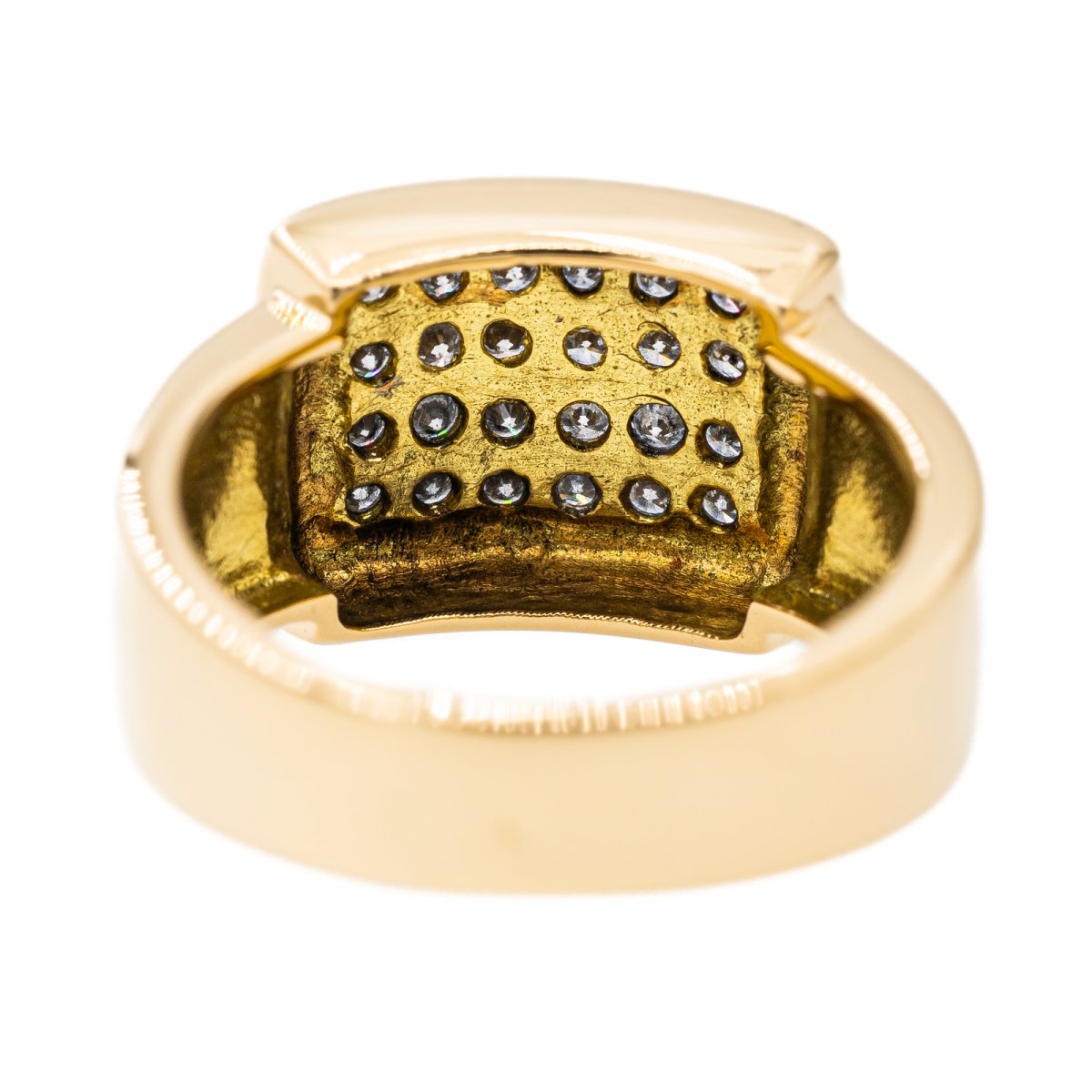 Bague Bandeau en Or jaune et Diamant - Castafiore