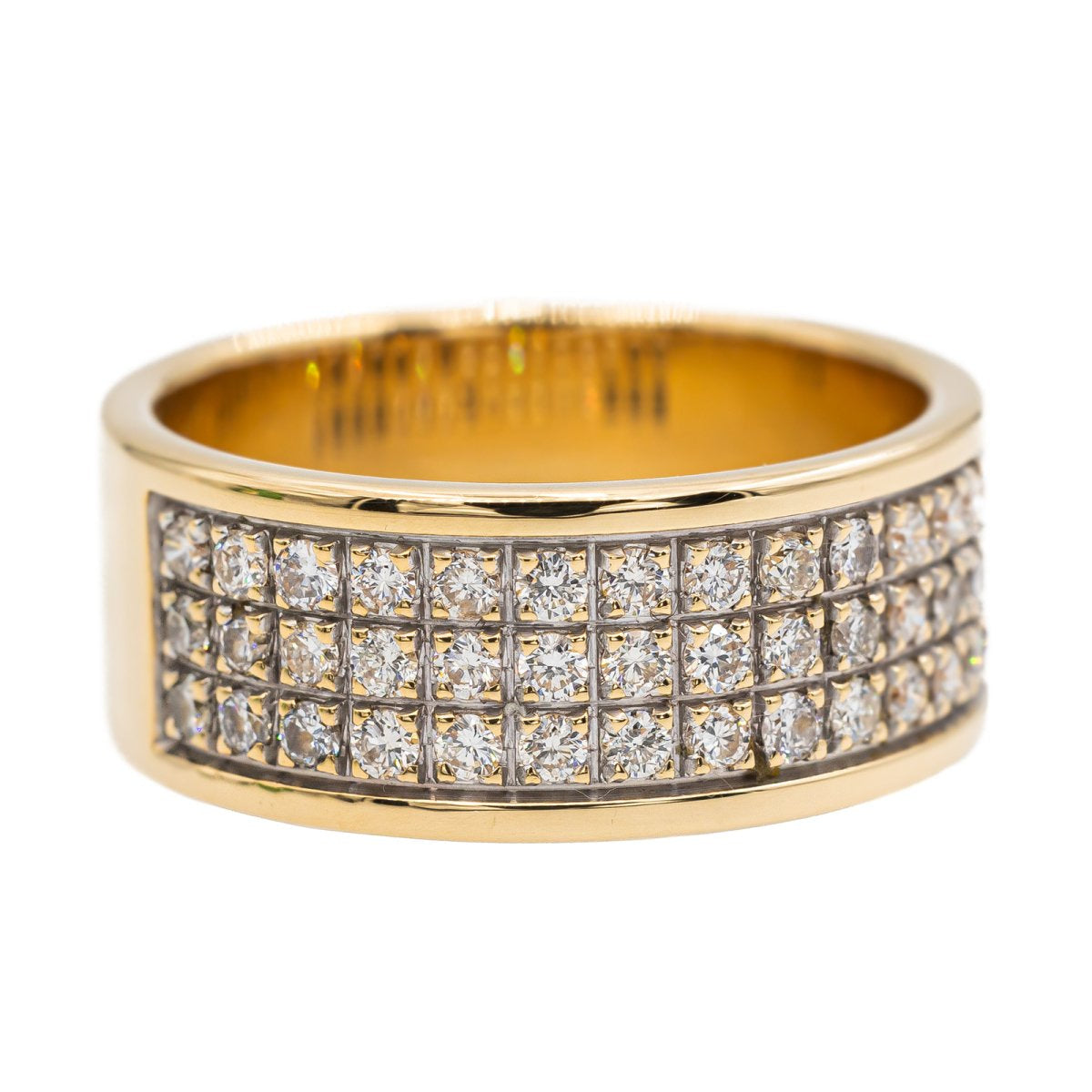 Bague Bandeau en or jaune et diamant - Castafiore