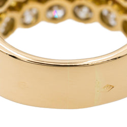 Bague bandeau en or jaune et diamant - Castafiore