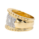 Bague Bandeau en or jaune et diamant - Castafiore