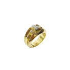 Bague Bandeau en or jaune et diamant - Castafiore