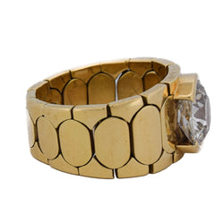 Bague Bandeau en or jaune et diamant - Castafiore