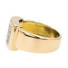 Bague Bandeau en Or jaune et Diamant - Castafiore