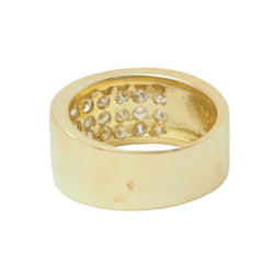 Bague Bandeau en or jaune et diamants - Castafiore