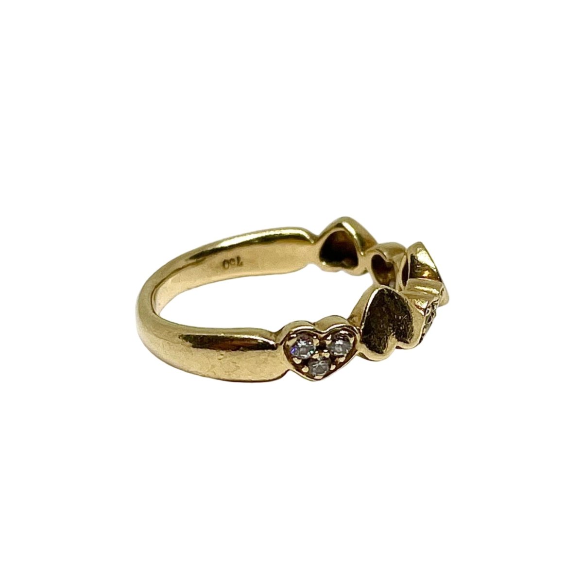 Bague Bandeau en or jaune et diamants - Castafiore