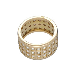 Bague Bandeau en or jaune et diamants - Castafiore