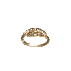 Bague Bandeau en or jaune et diamants - Castafiore
