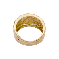 Bague Bandeau en or jaune et diamants - Castafiore