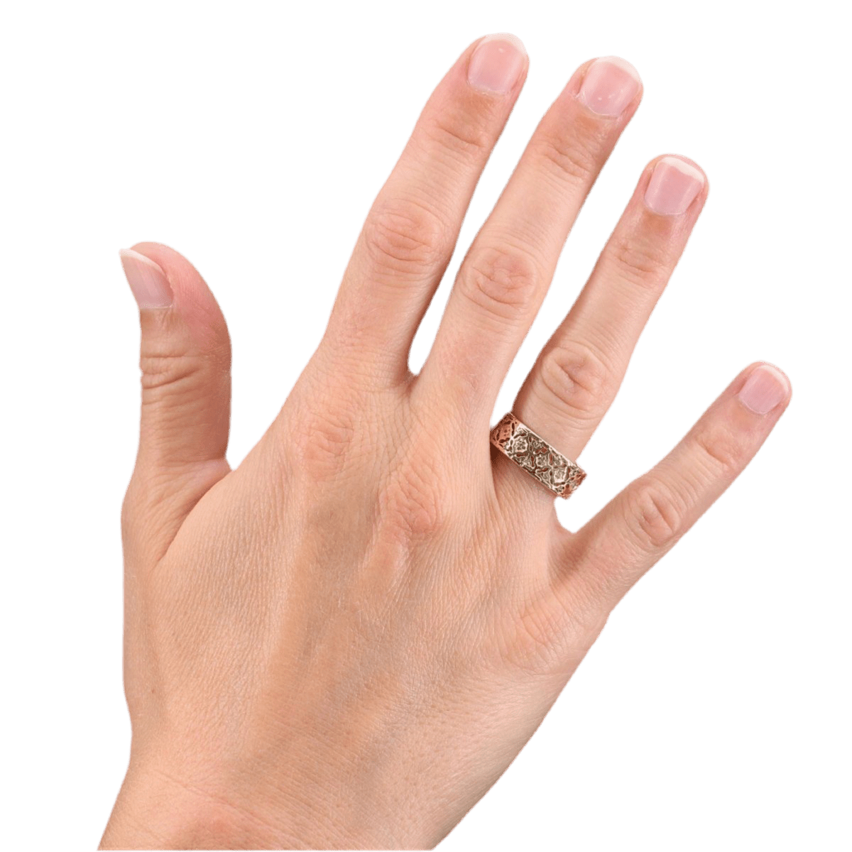 Bague Bandeau en or jaune et diamants - Castafiore