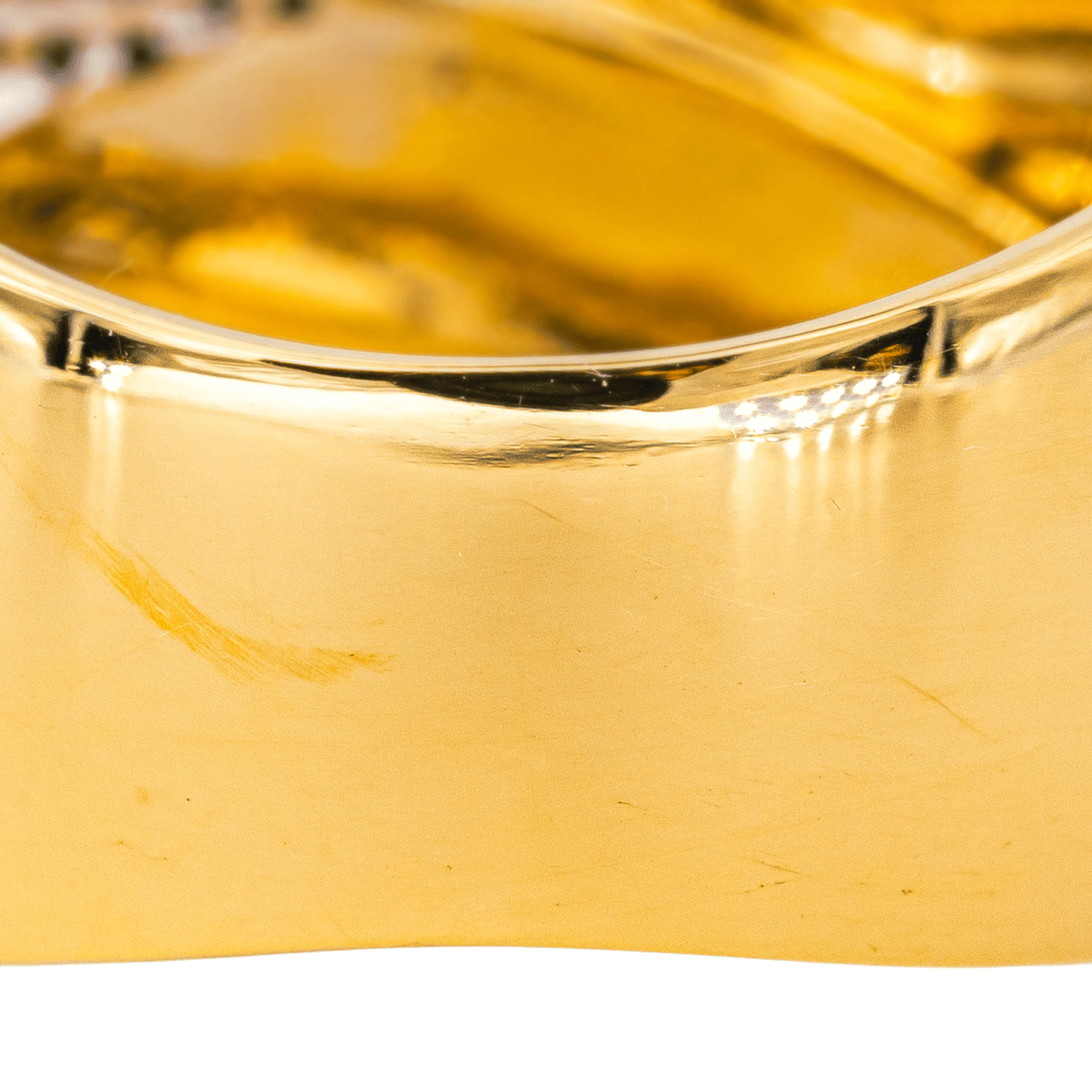 Bague Bandeau en or jaune et diamants - Castafiore