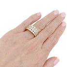 Bague Bandeau en or jaune et diamants - Castafiore