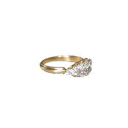 Bague Bandeau en or jaune et diamants - Castafiore