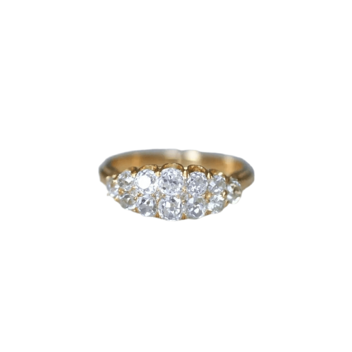 Bague Bandeau en or jaune et diamants - Castafiore