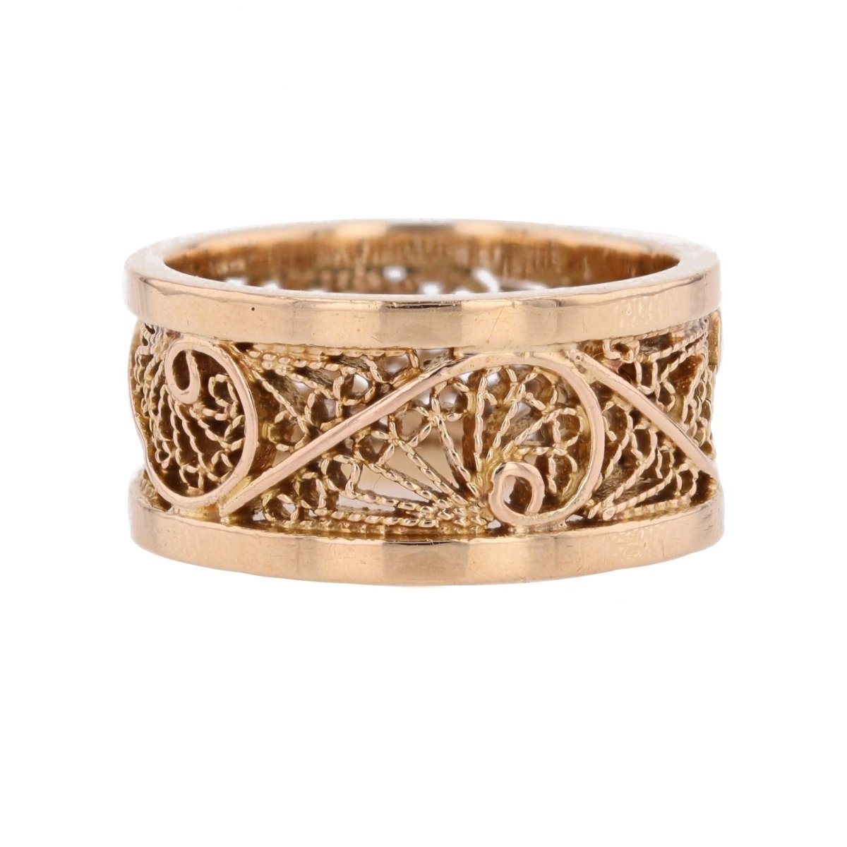 Bague Bandeau en or rose - Castafiore