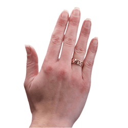 Bague Bandeau en or rose - Castafiore