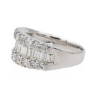 Bague Bandeau en Platine et Diamant - Castafiore