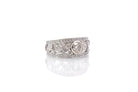 Bague Bandeau en platine et diamants - Castafiore