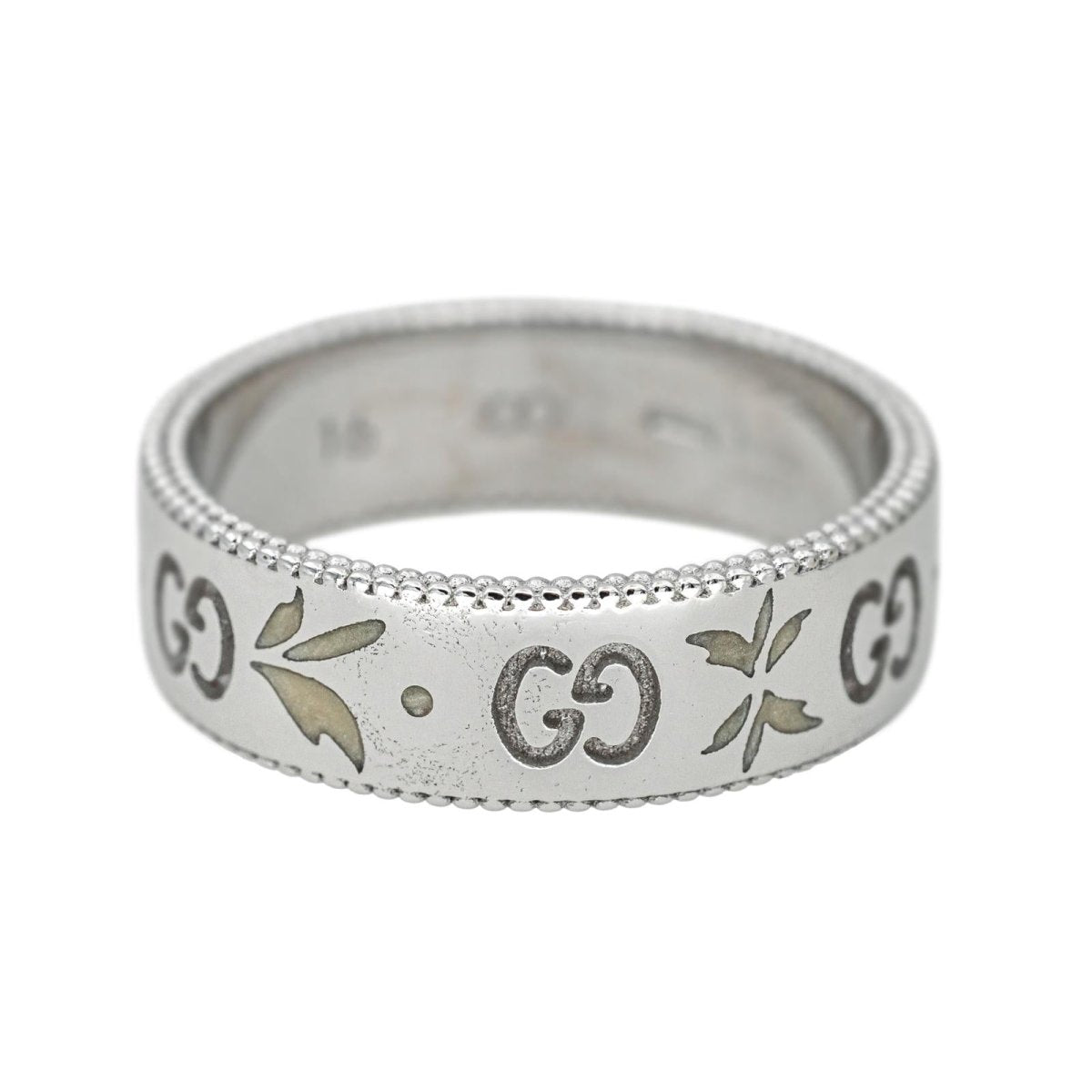 Bague Bandeau GUCCI "Blossom" en or blanc - Castafiore
