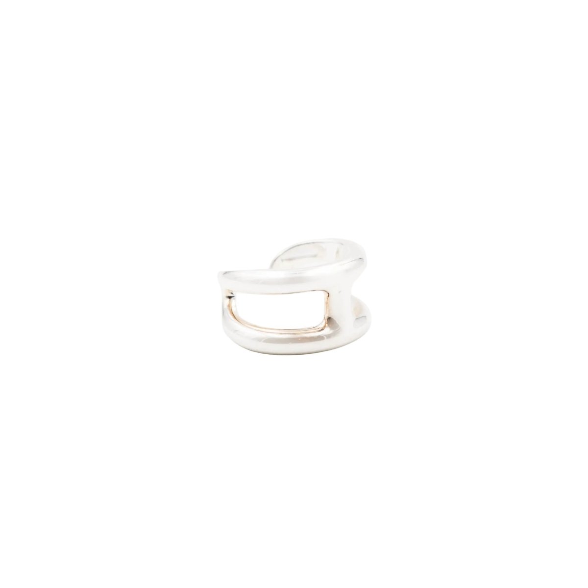 Bague Bandeau HERMÈS "Osmose" en argent - Castafiore
