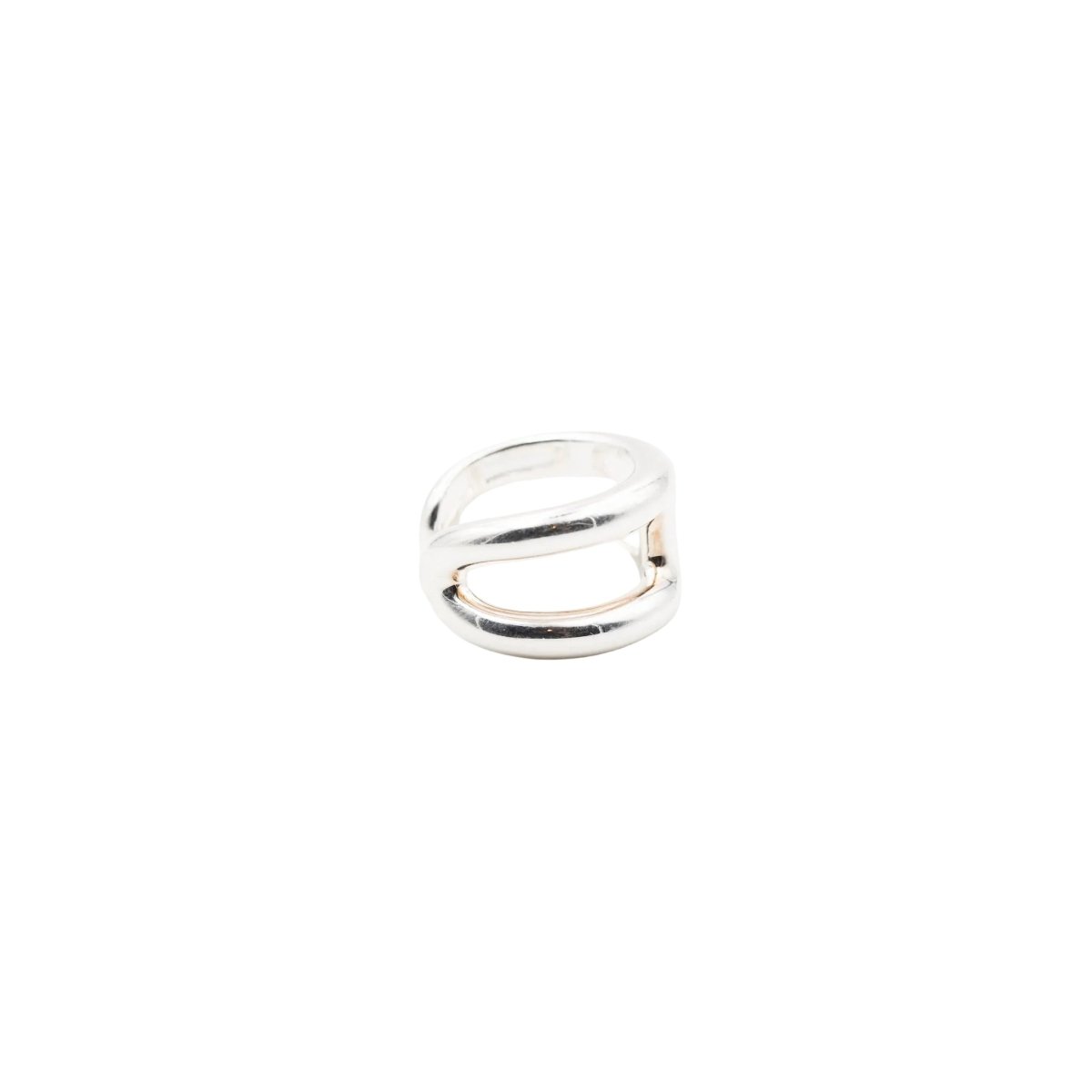 Bague Bandeau HERMÈS "Osmose" en argent - Castafiore