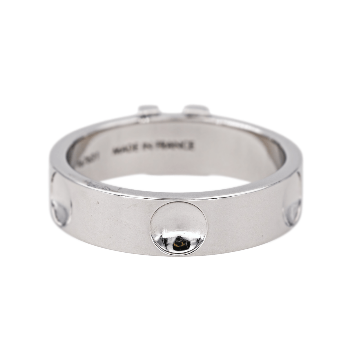 Bague Bandeau LOUIS VUITTON "Empreinte" en or blanc - Castafiore