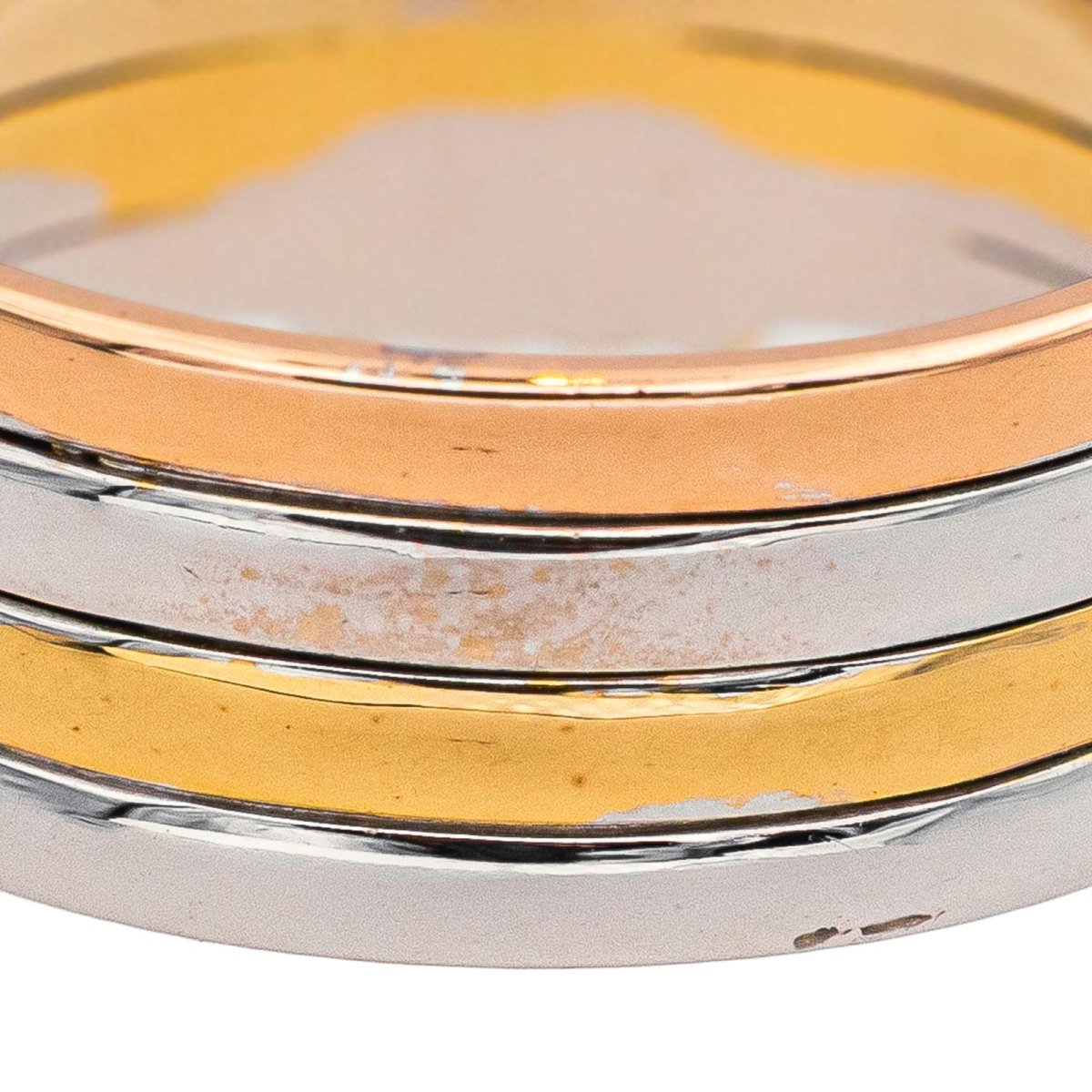 Bague Bandeau MAUBOUSSIN "Élégance française" en or blanc, or jaune et or rose - Castafiore