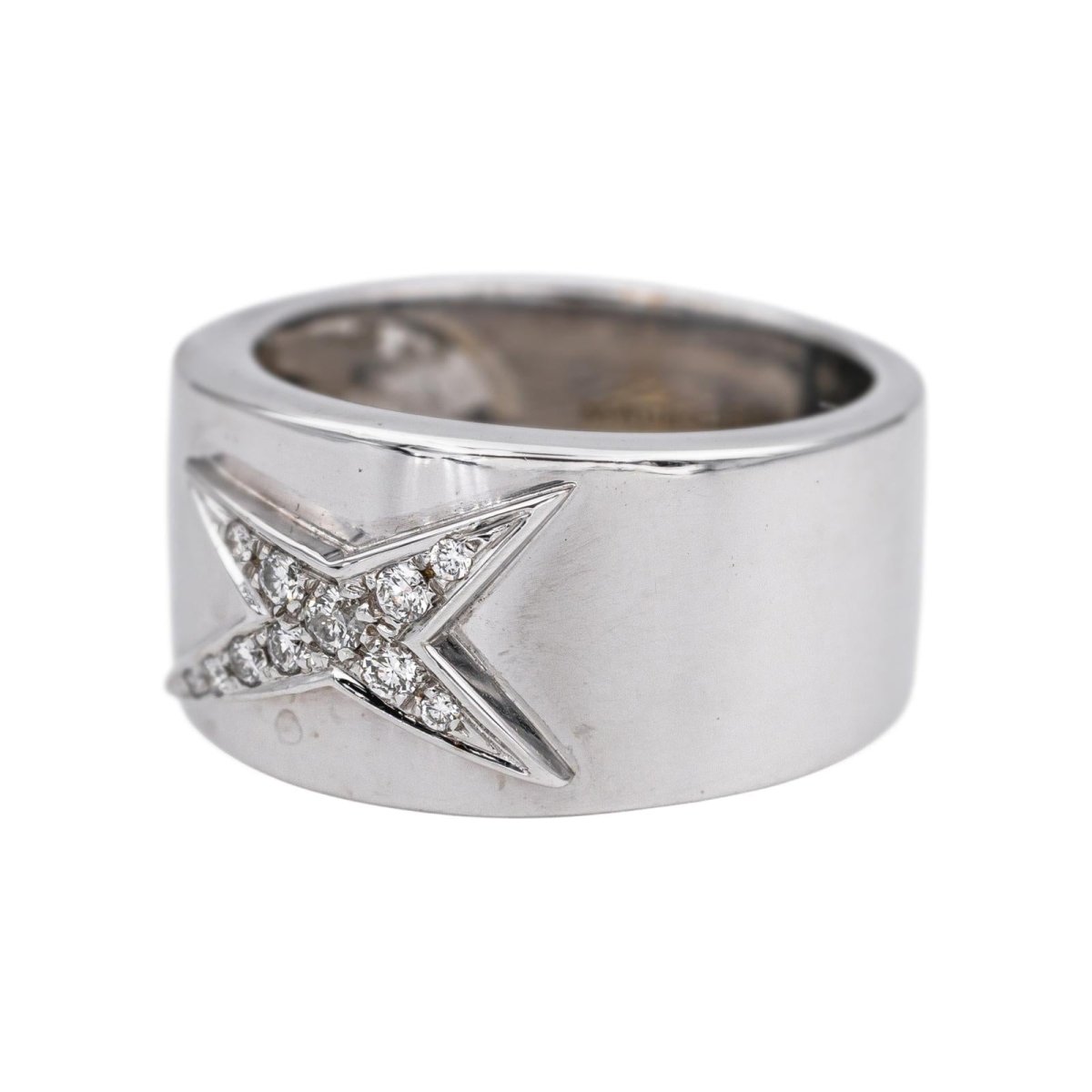 Bague Bandeau MAUBOUSSIN "Étoile Divine" en or blanc et diamants - Castafiore