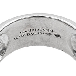 Bague Bandeau MAUBOUSSIN "Étoile Divine" en or blanc et diamants - Castafiore