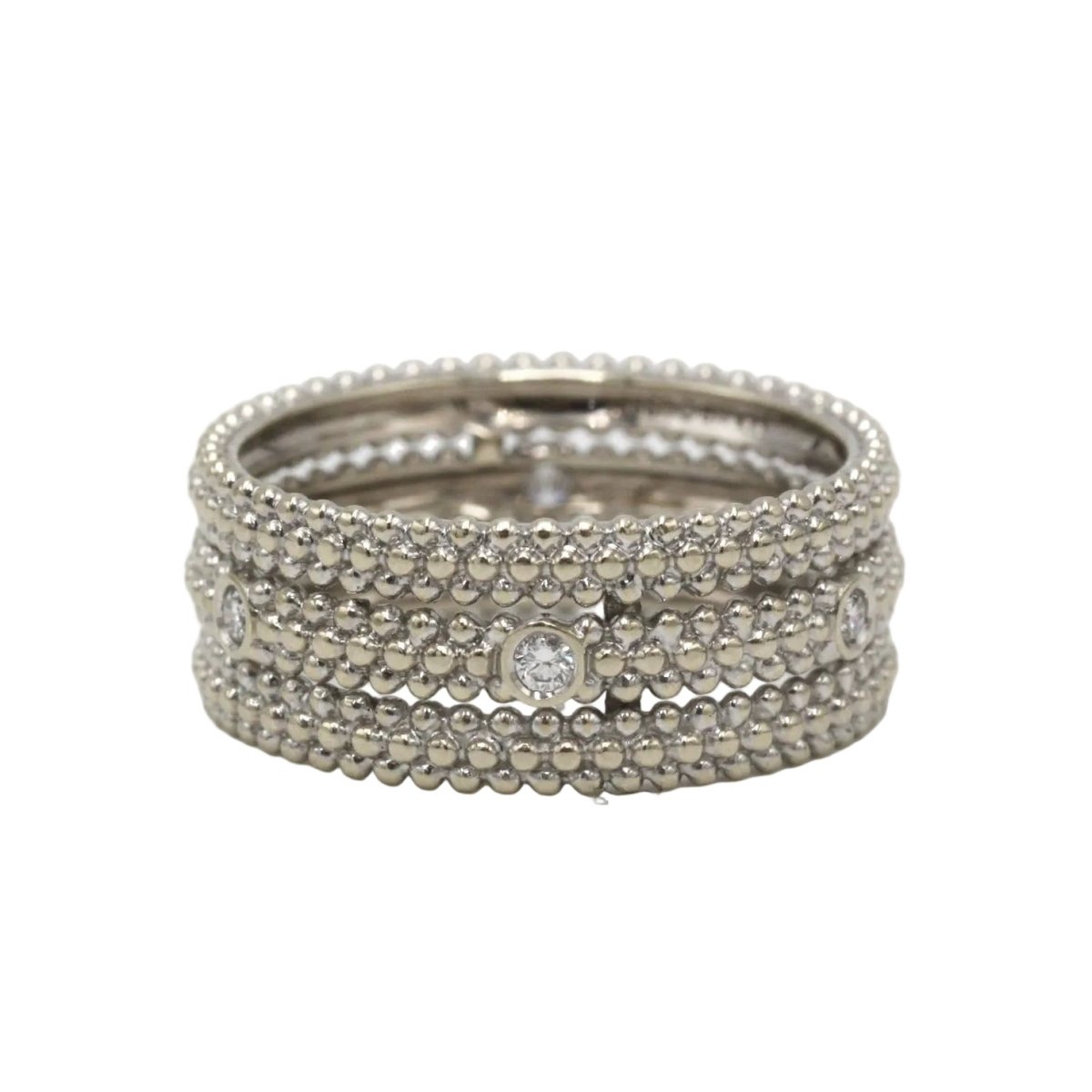 Bague Bandeau MAUBOUSSIN "Le Premier Jour 1" en or blanc et diamants - Castafiore