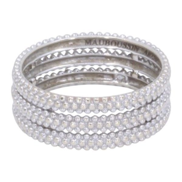 Bague Bandeau MAUBOUSSIN "Le Premier Jour" en or blanc - Castafiore