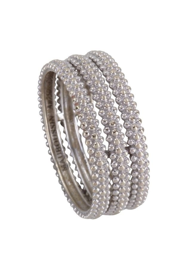 Bague Bandeau MAUBOUSSIN "Le Premier Jour" en or blanc - Castafiore