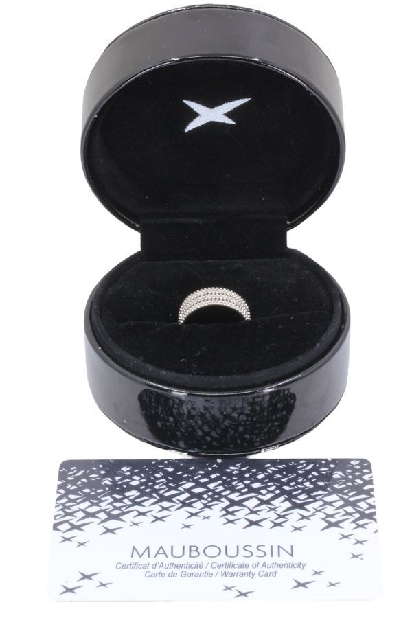 Bague Bandeau MAUBOUSSIN "Le Premier Jour" en or blanc - Castafiore
