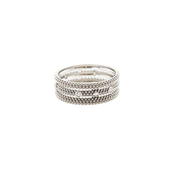 Bague Bandeau MAUBOUSSIN "Le Premier Jour" en or blanc et diamants - Castafiore