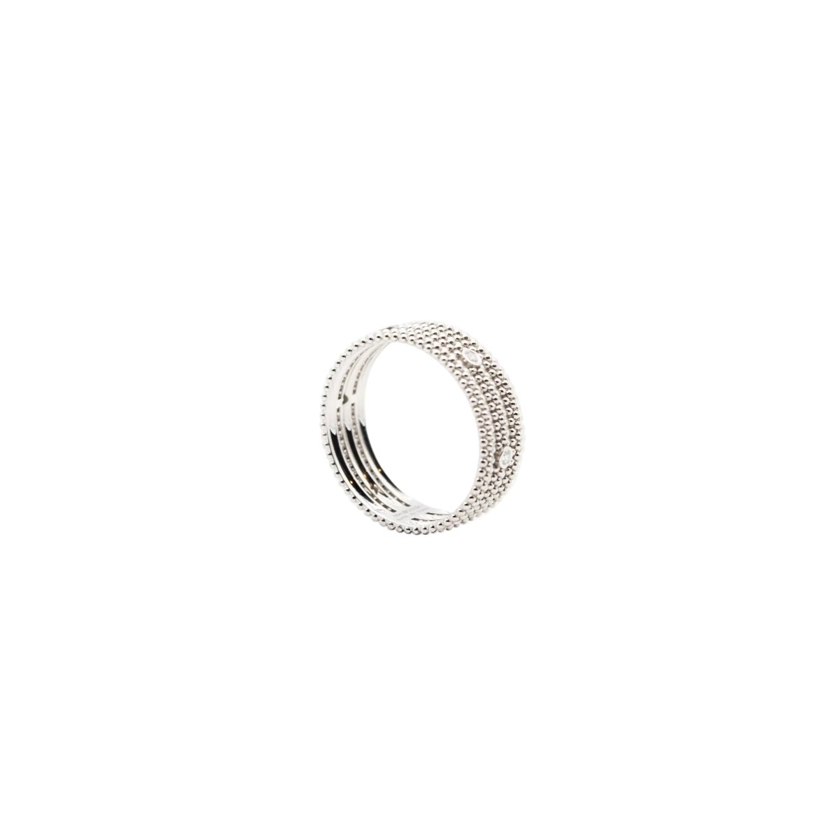 Bague Bandeau MAUBOUSSIN "Le Premier Jour" en or blanc et diamants - Castafiore
