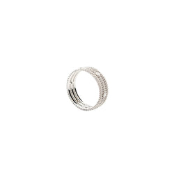 Bague Bandeau MAUBOUSSIN "Le Premier Jour" en or blanc et diamants - Castafiore