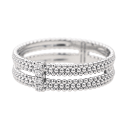 Bague Bandeau MAUBOUSSIN "Mon Premier Jour c'est Toi N°1" en or blanc et diamants - Castafiore