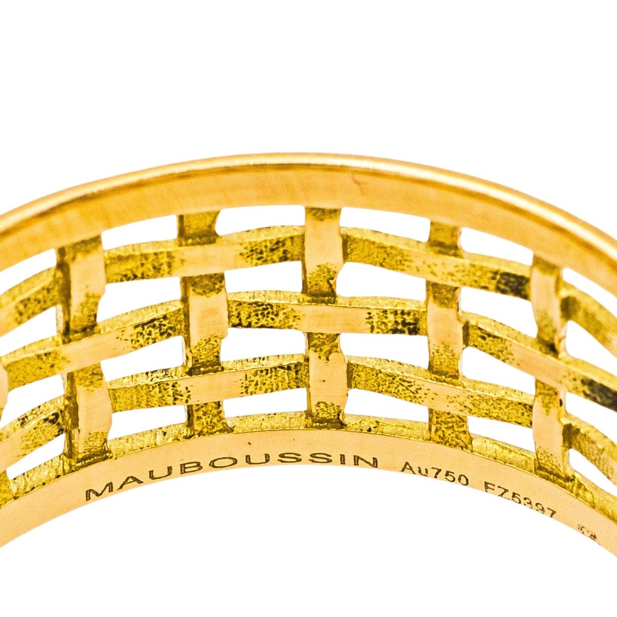 Bague Bandeau MAUBOUSSIN "Une Galerie Rue de Seine" en or jaune - Castafiore