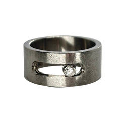 Bague Bandeau MESSIKA "Move" en titane et diamant - Castafiore