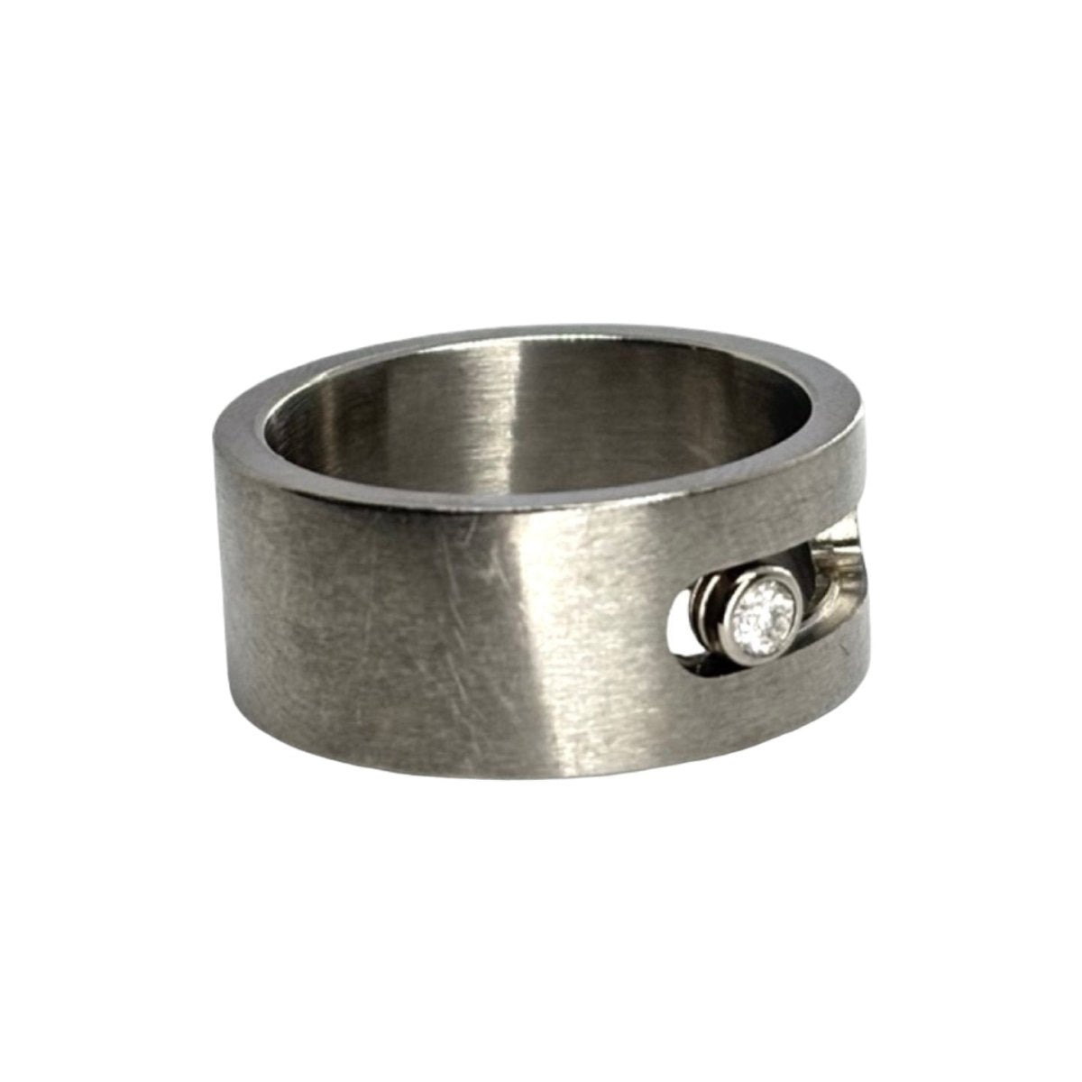 Bague Bandeau MESSIKA "Move" en titane et diamant - Castafiore