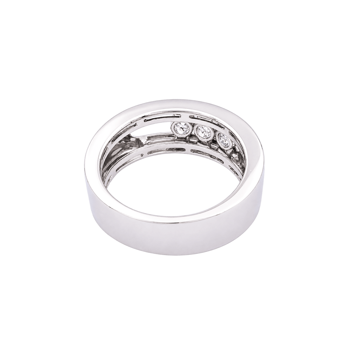 Bague Bandeau MESSIKA "Move Joaillerie" en or blanc et diamants - Castafiore